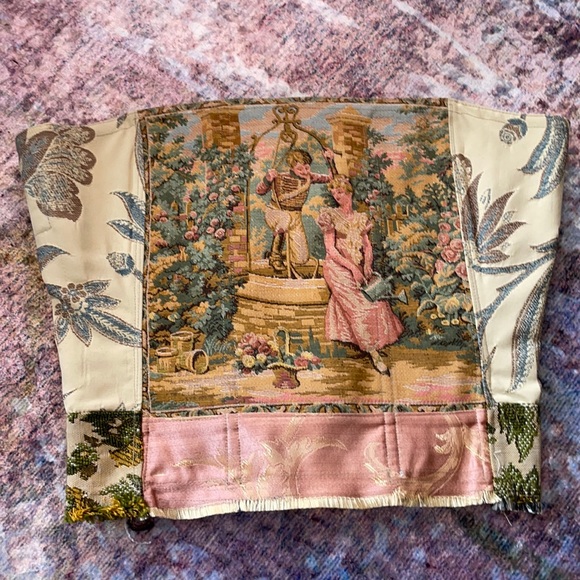 kristin mallison Tops - Kristin Mallison tapestry corset